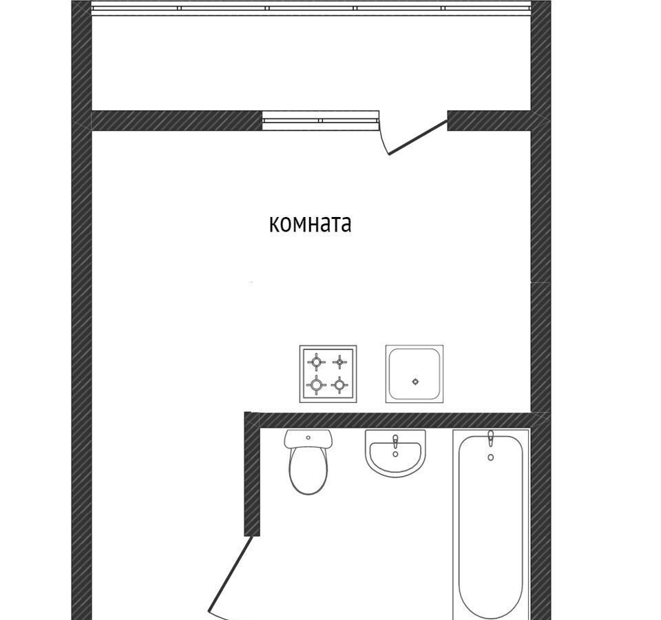 квартира г Омск р-н Кировский ул Перелета 33 фото 16