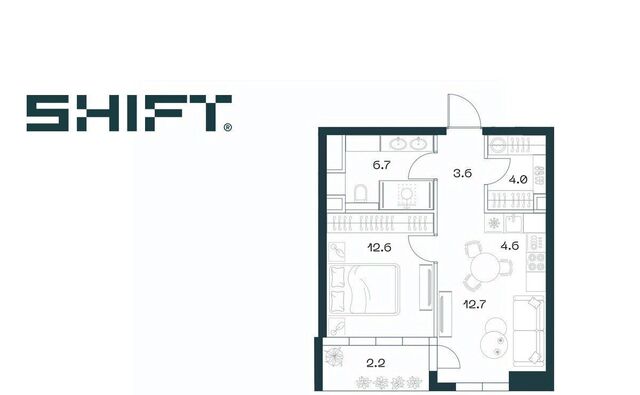 метро Площадь Гагарина ЖК «SHIFT» 2-й Донской проезд, 10 фото