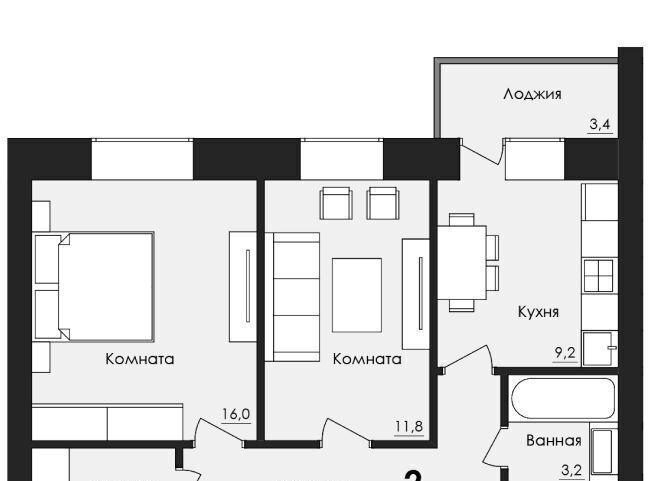 квартира р-н Орловский д Образцово ул Орловская 7 фото 1