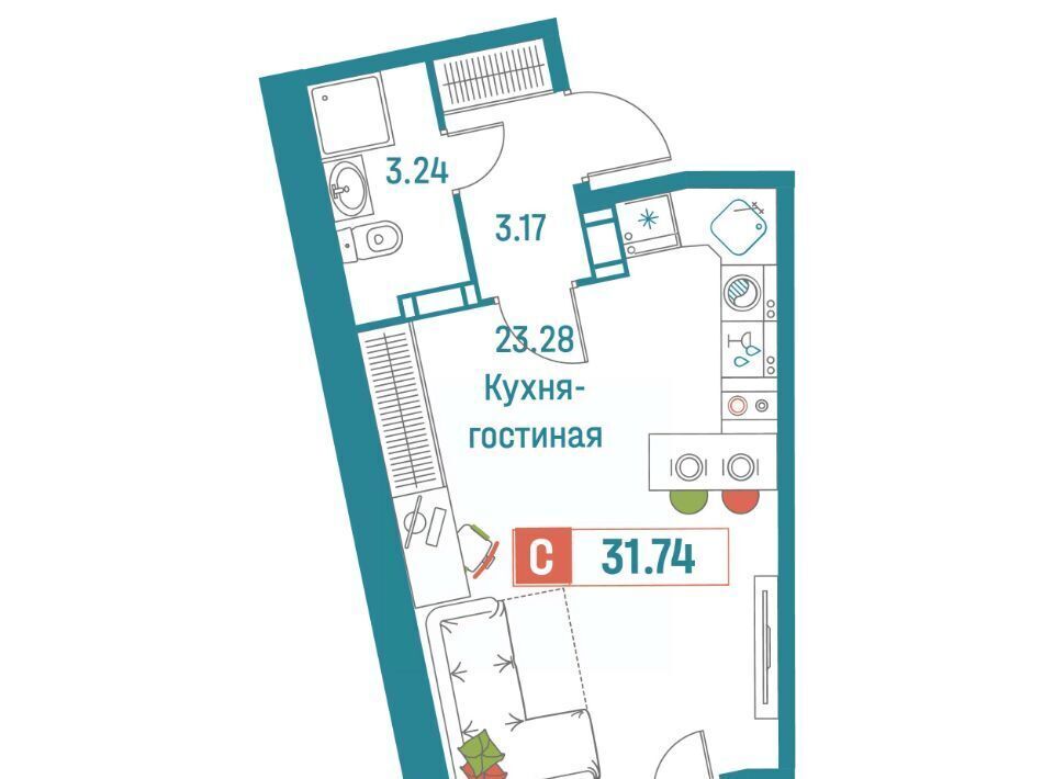 квартира р-н Всеволожский г Мурино ул Екатерининская 18/3 Девяткино фото 1