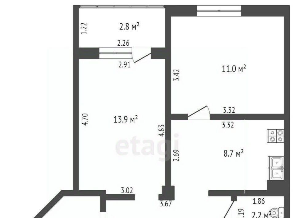 квартира г Якутск ул Рыдзинского 18/1 фото 12