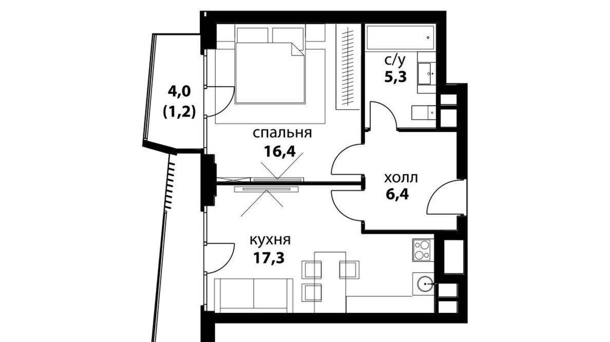 квартира г Москва метро Мичуринский проспект ЖК Событие-4 Кинематографический кв-л, Событие жилой комплекс фото 1