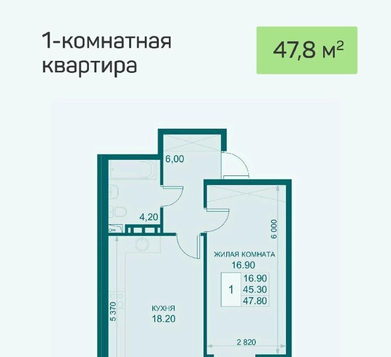 квартира р-н Динской п Южный ул Екатерининская 5к/2 Южно-Кубанское с/пос фото 1