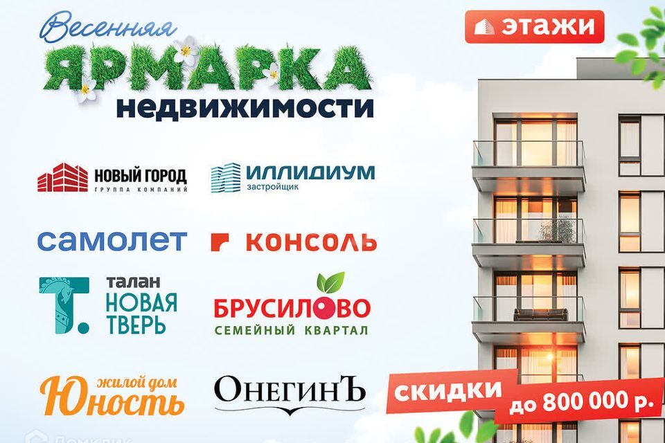 квартира г Тверь городской округ Тверь, Центральная улица, 20к 8 фото 1