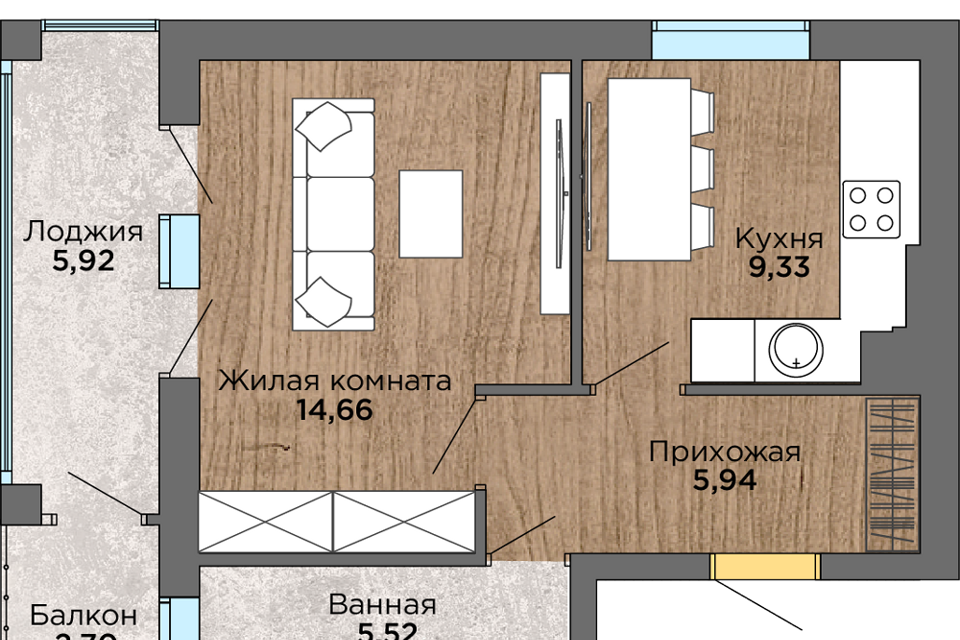 квартира пгт Янтарный ул Балебина 15а Янтарный городской округ фото 8