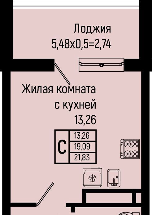 квартира р-н Туапсинский с Ольгинка мкр 3-й 21 фото 1