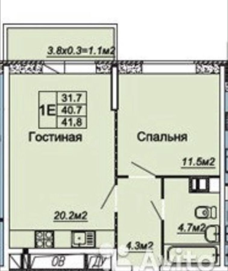 квартира г Краснодар р-н Прикубанский ул Тополиная 48к/1 мкр-н Ростовское Шоссе фото 14