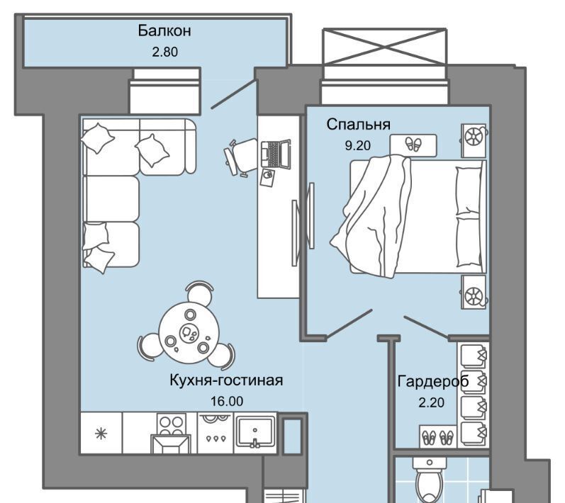 квартира г Пермь р-н Дзержинский Заимка ЖК Камаполис фото 1