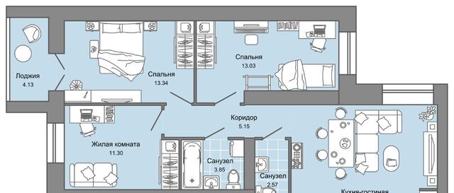 р-н Заволжский Новый Город ЖК Центрополис 5 Центральный кв-л фото