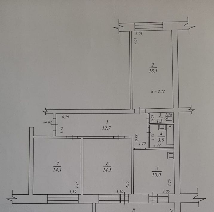 квартира г Белоярский мкр 7 4 фото 1