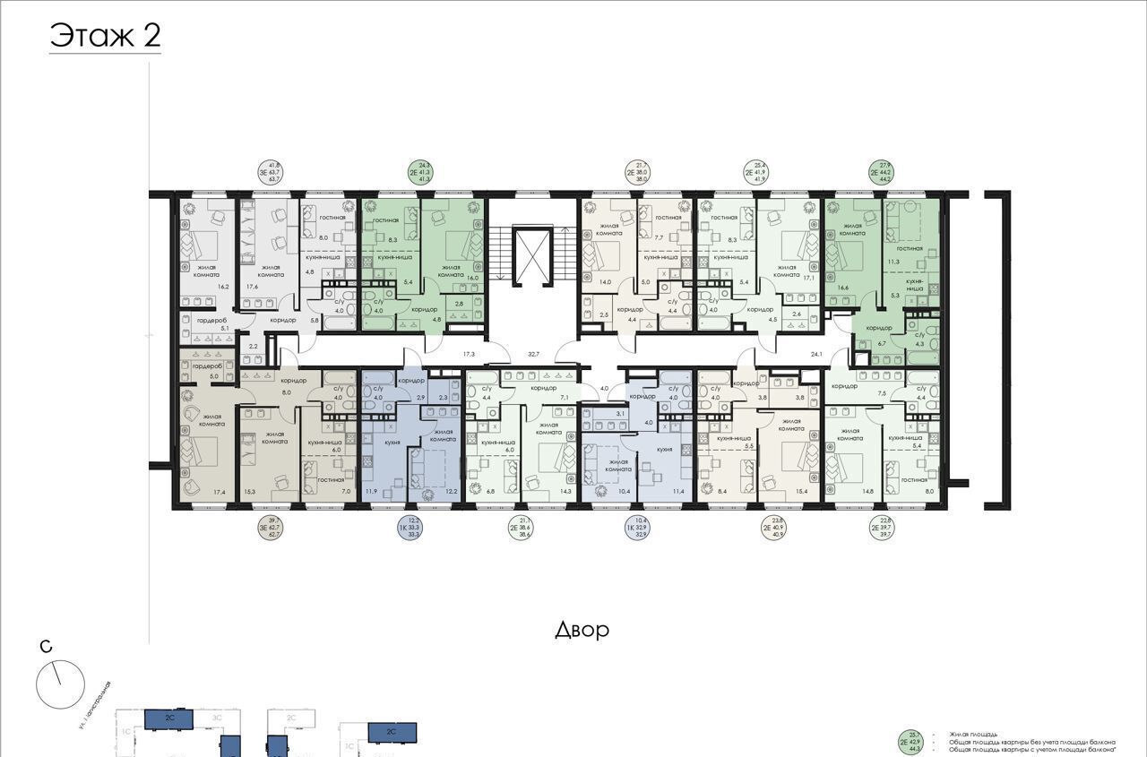 квартира г Пермь р-н Кировский ул Магистральная 86б корп. 3 фото 24