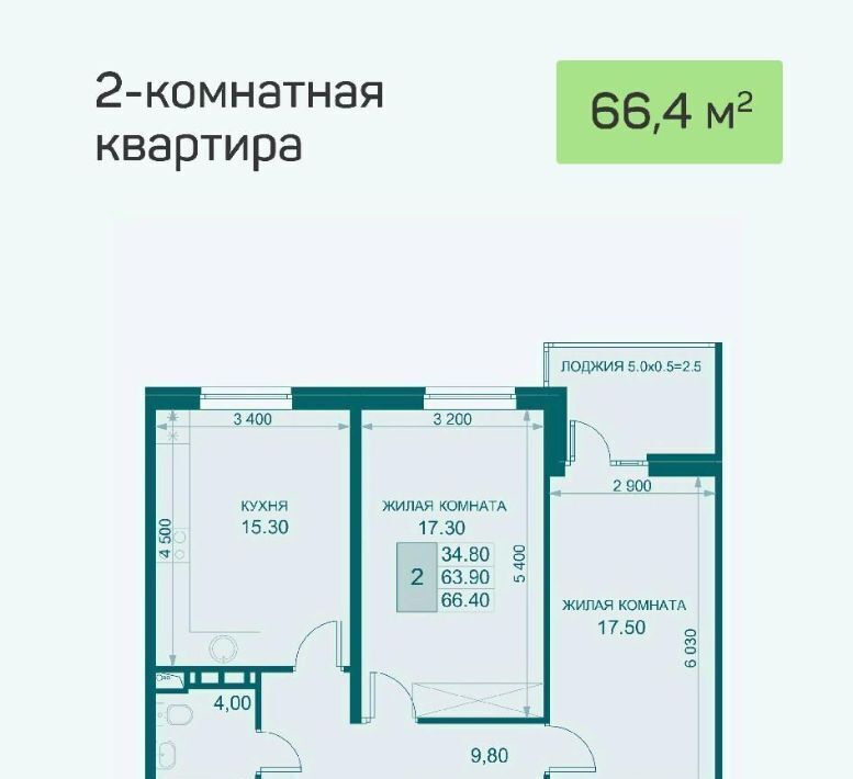 квартира р-н Динской п Южный ЖК «История-2» Южно-Кубанское с/пос фото 1