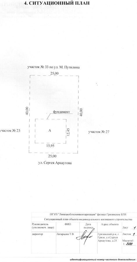 земля р-н Грязинский г Грязи ул Сергея Арнаутова фото 1