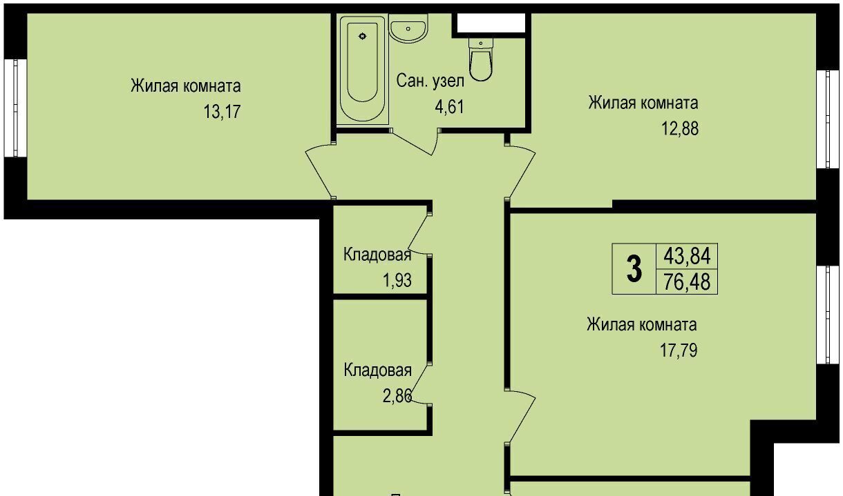 квартира г Подольск д Борисовка ул Рахманинова 12 Щербинка фото 1