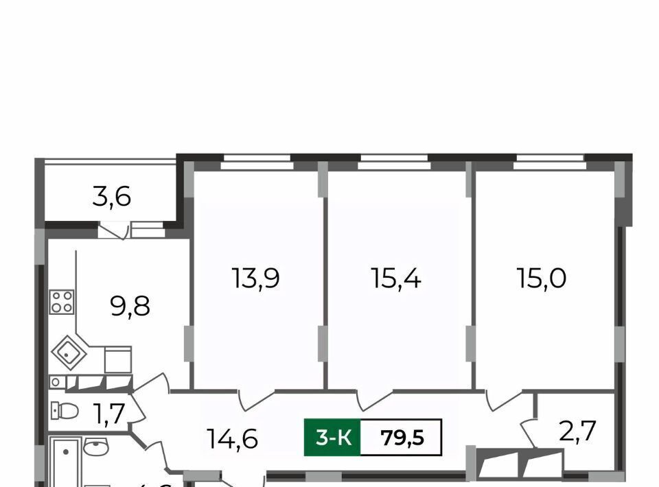 квартира г Владимир р-н Октябрьский б-р Сталинградский 7 фото 1