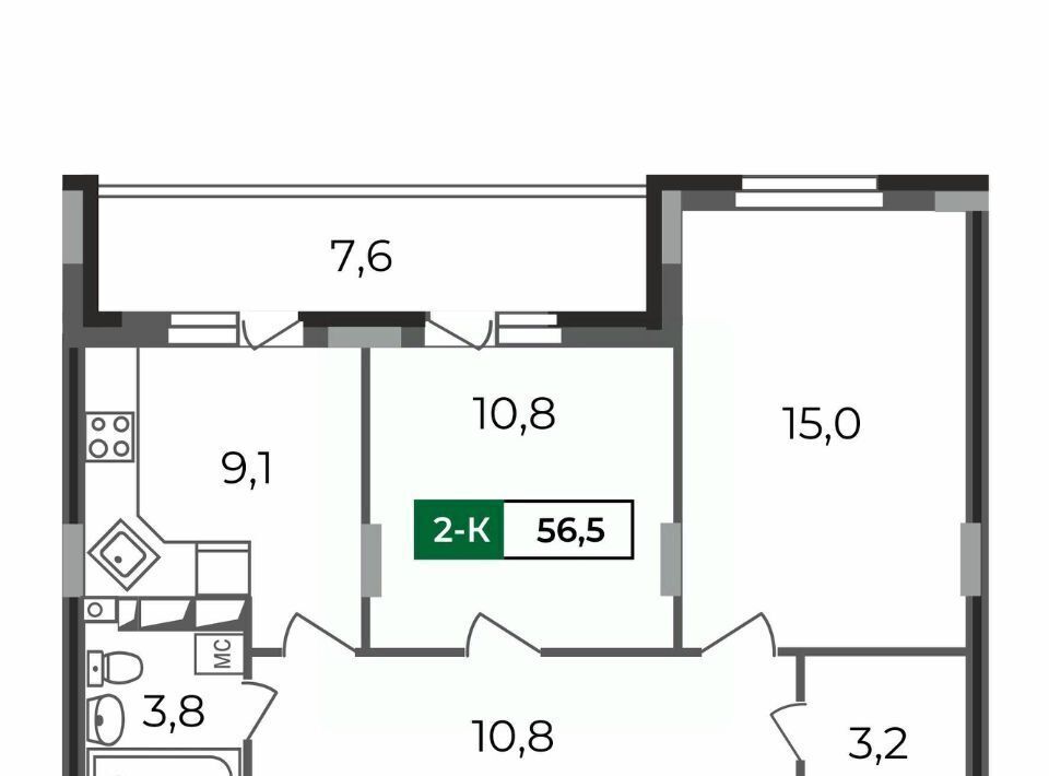 квартира г Владимир р-н Октябрьский б-р Сталинградский 7 фото 1