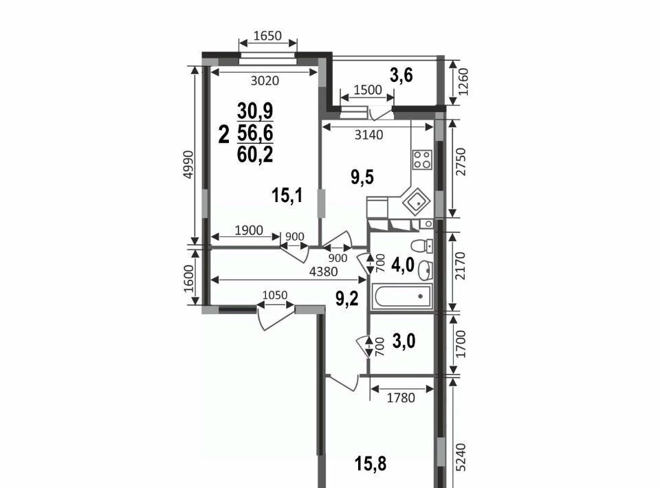 квартира г Владимир р-н Октябрьский б-р Сталинградский 7 фото 8