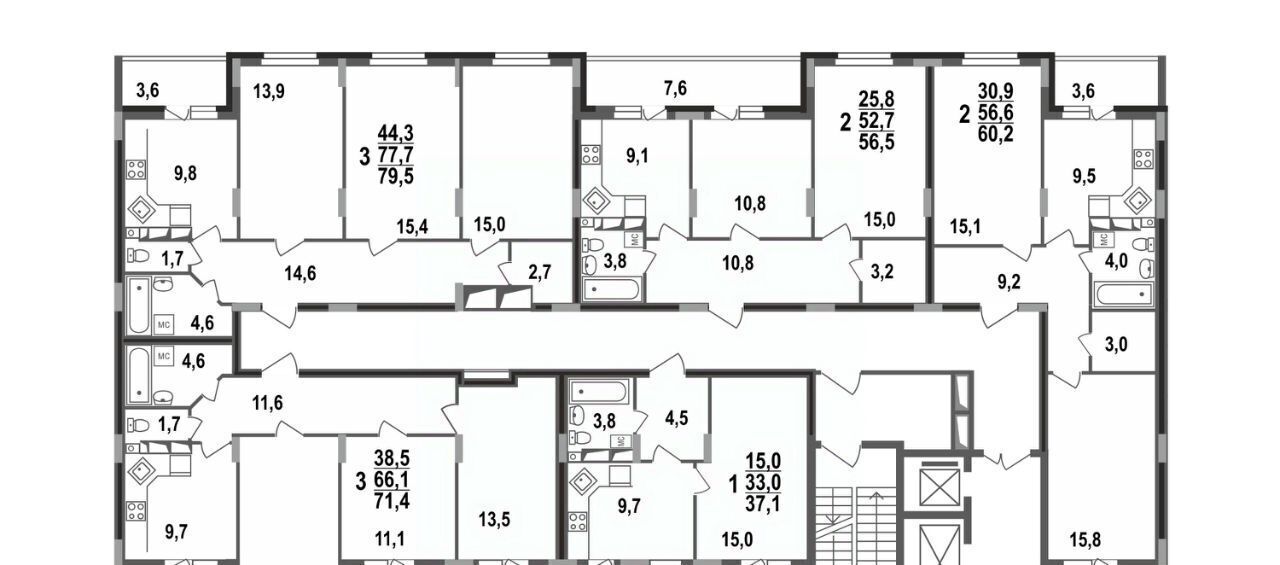 квартира г Владимир р-н Октябрьский б-р Сталинградский 7 фото 8