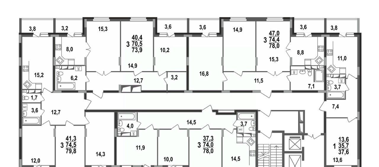 квартира г Владимир р-н Октябрьский б-р Сталинградский 7 фото 7