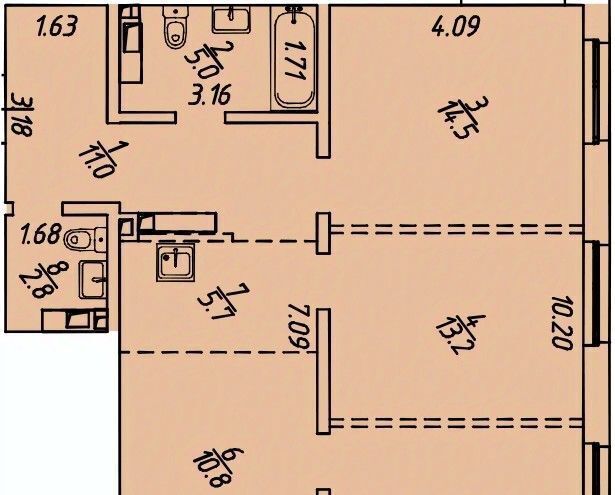 квартира р-н Иркутский рп Маркова Стрижи кв-л, 15 фото 1