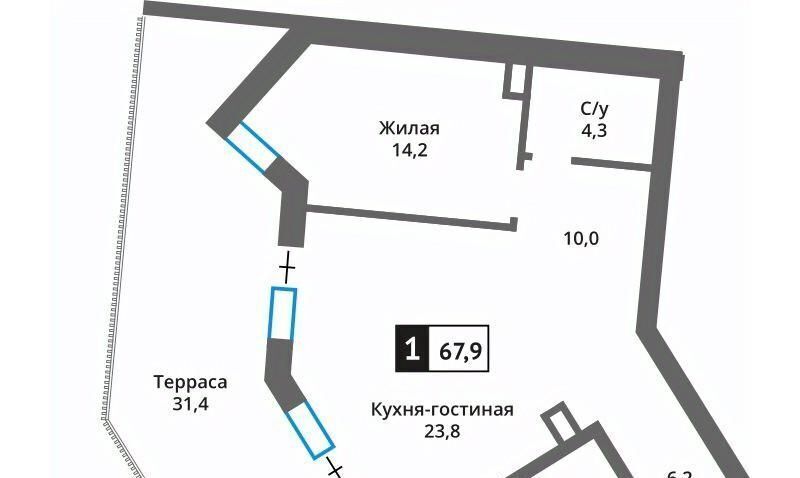 квартира городской округ Красногорск д Марьино ул Заречная Пятницкое шоссе фото 1