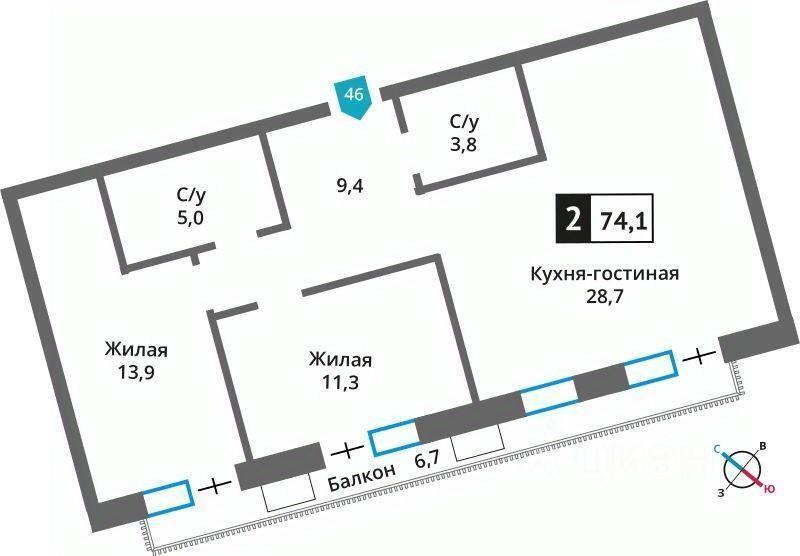 квартира г Красногорск Горная улица, 2А, Химки фото 1