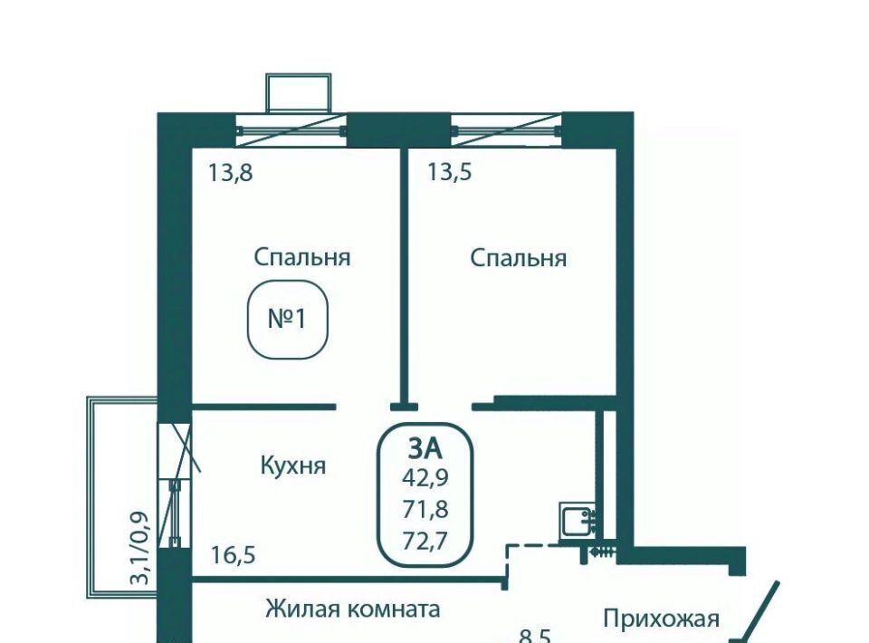 квартира городской округ Солнечногорск рп Андреевка ЖК «Андреевка» 4 Зеленоград — Крюково фото 1