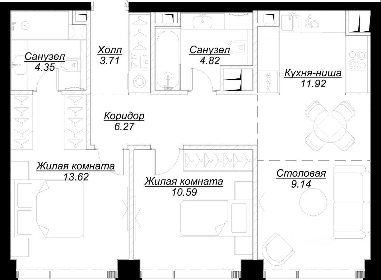 квартира г Москва СЗАО ул 4-я Марьиной Рощи Московская область фото 1