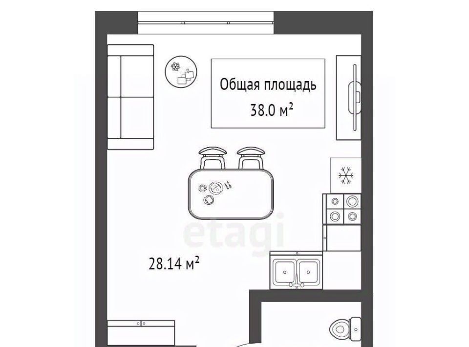 квартира г Новосибирск Студенческая ул Немировича-Данченко 156 фото 7