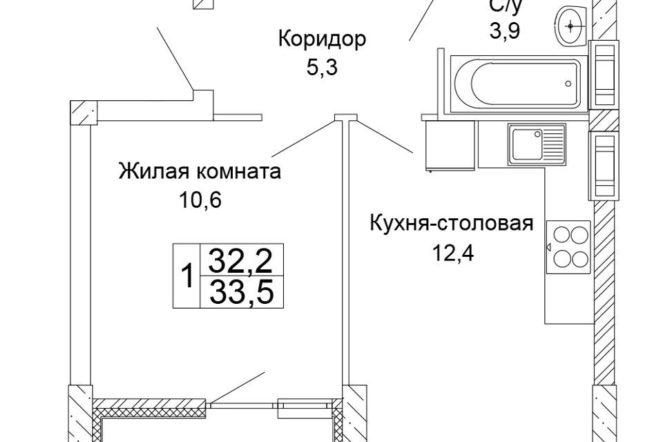 квартира г Волгоград ул 70-летия Победы 15 городской округ Волгоград фото 1