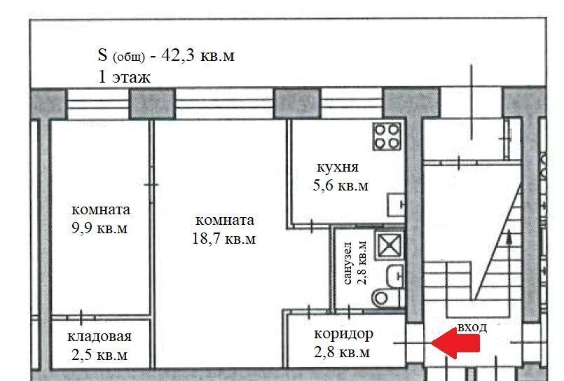 квартира г Архангельск р-н Исакогорский округ ул Дежнёвцев 15 фото 13