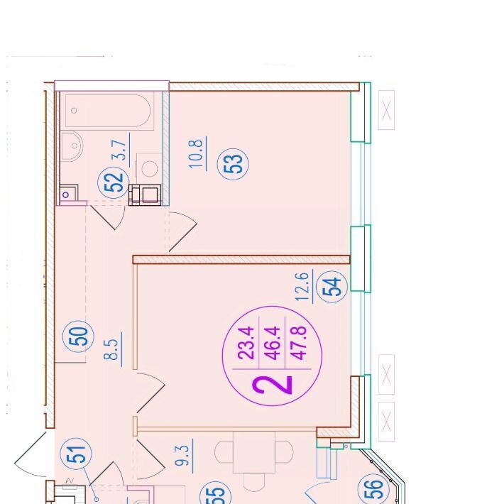 квартира г Краснодар р-н Прикубанский ул Западный Обход 2/7 ЖК Sport Village 42 лит фото 1