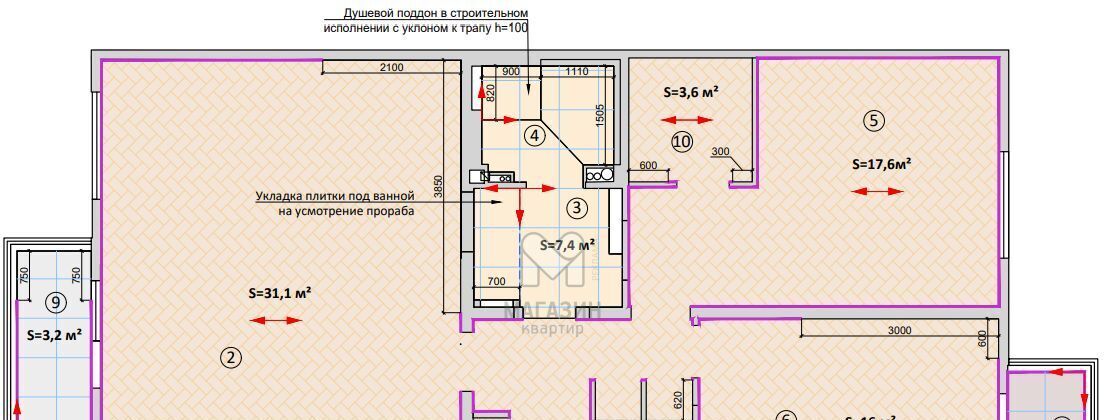 квартира р-н Всеволожский д Мистолово ул Горная 25к/3 Бугровское с/пос, Парнас фото 2