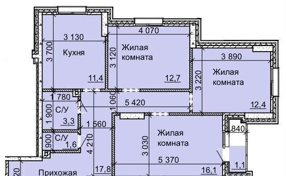 квартира г Новосибирск р-н Калининский Юбилейный ЖК Столетоff ЖК «Столетов» фото 2