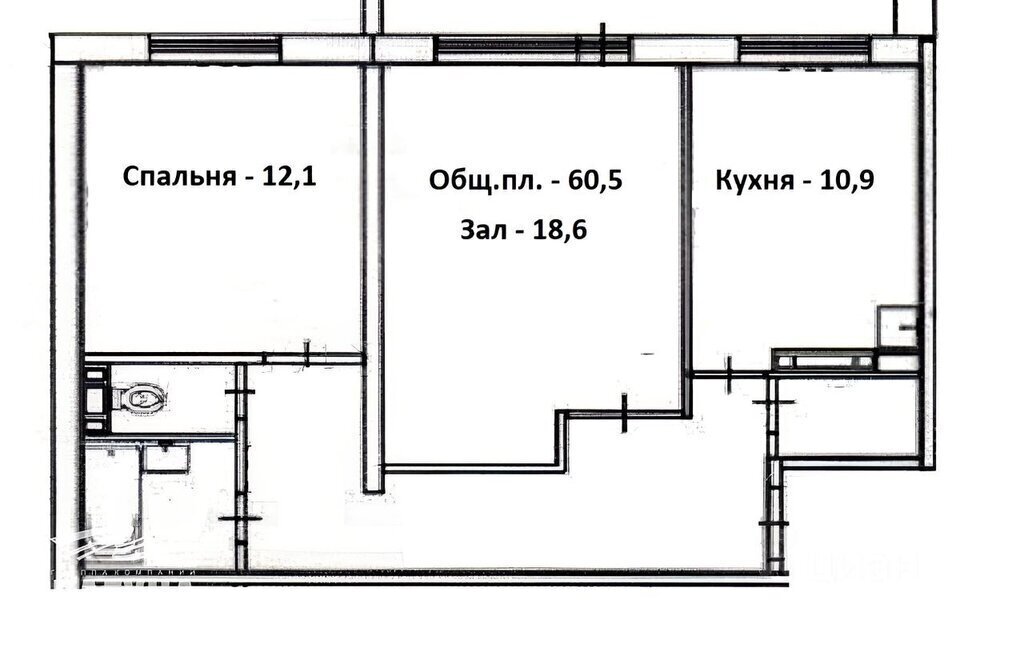 квартира г Томск ул Юрия Ковалева 38 фото 7