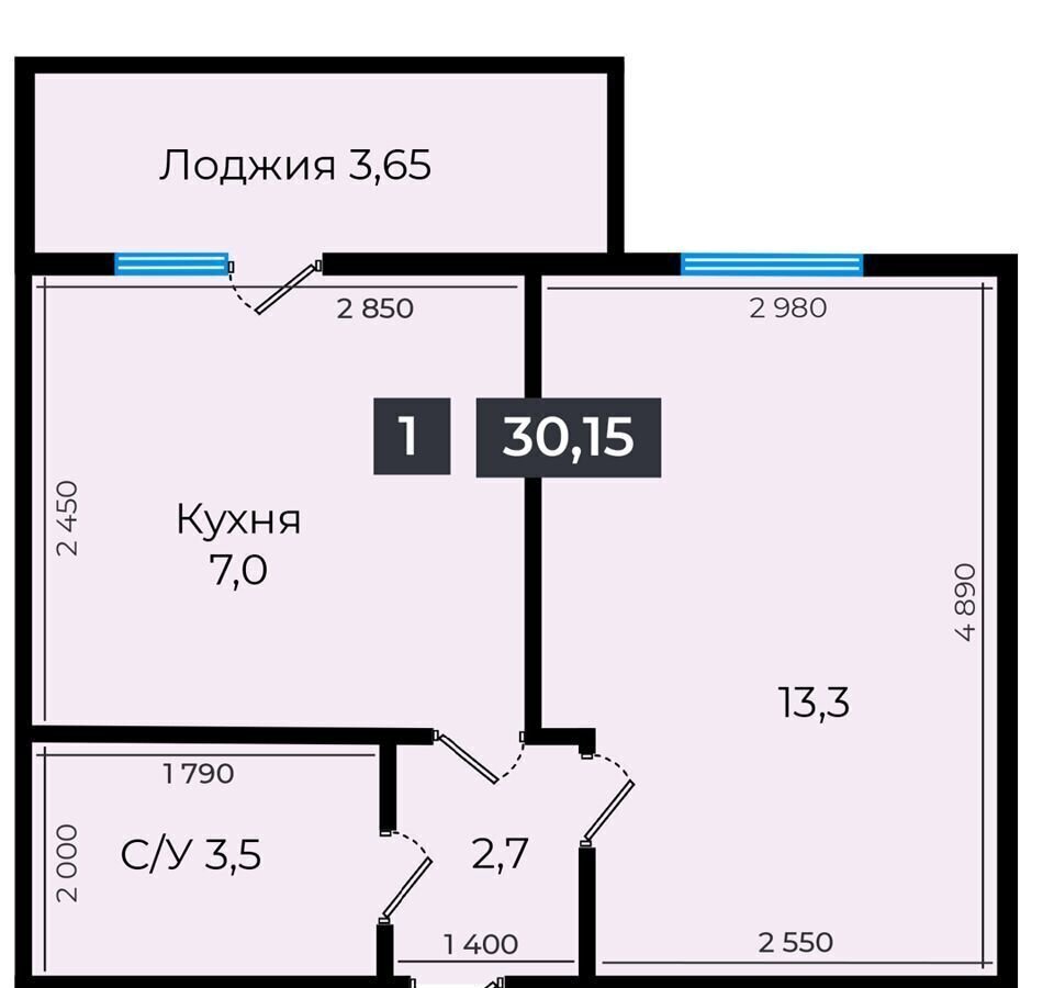 квартира г Ставрополь р-н Промышленный фото 2