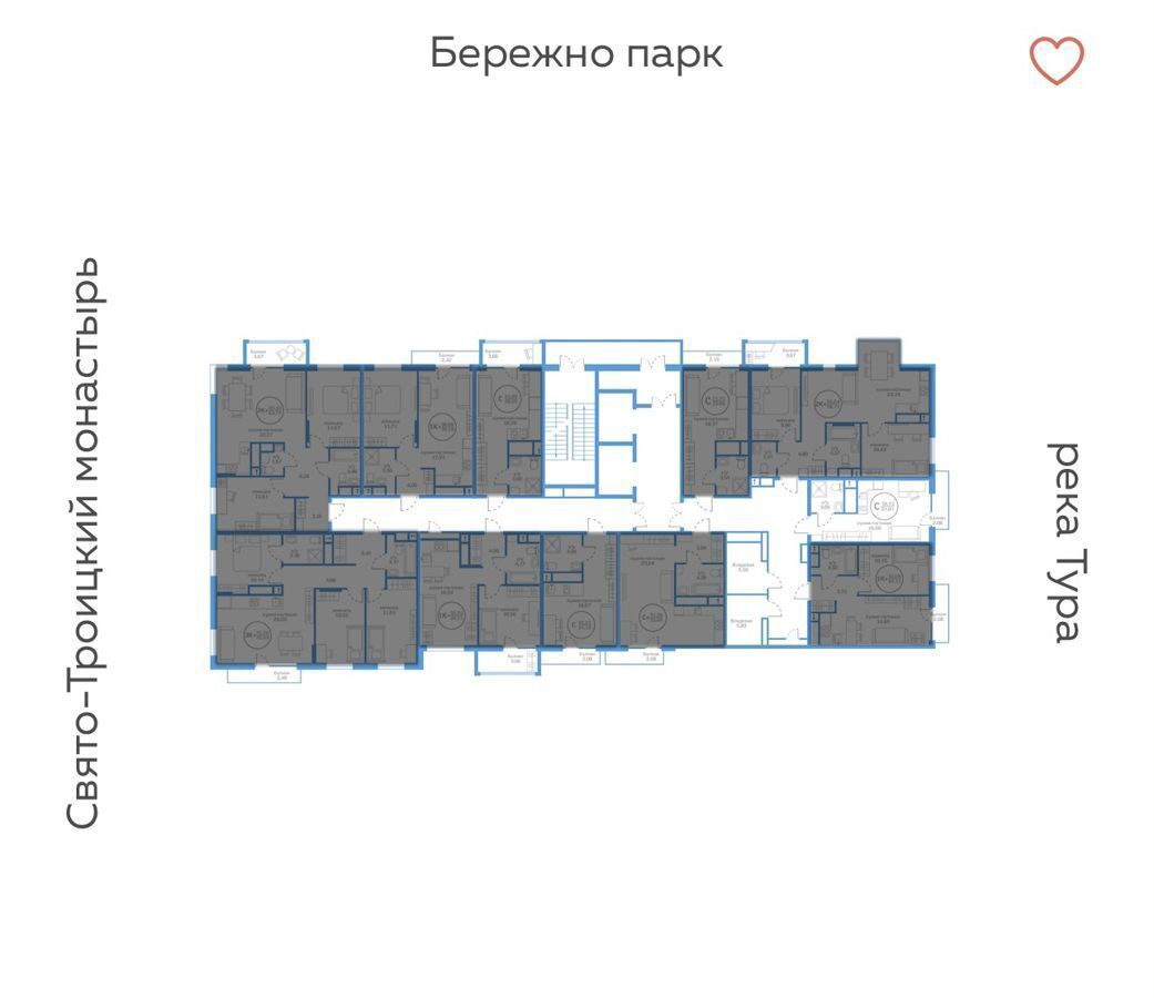 квартира г Тюмень р-н Калининский ЖК Меридиан Запад Калининский административный округ фото 2