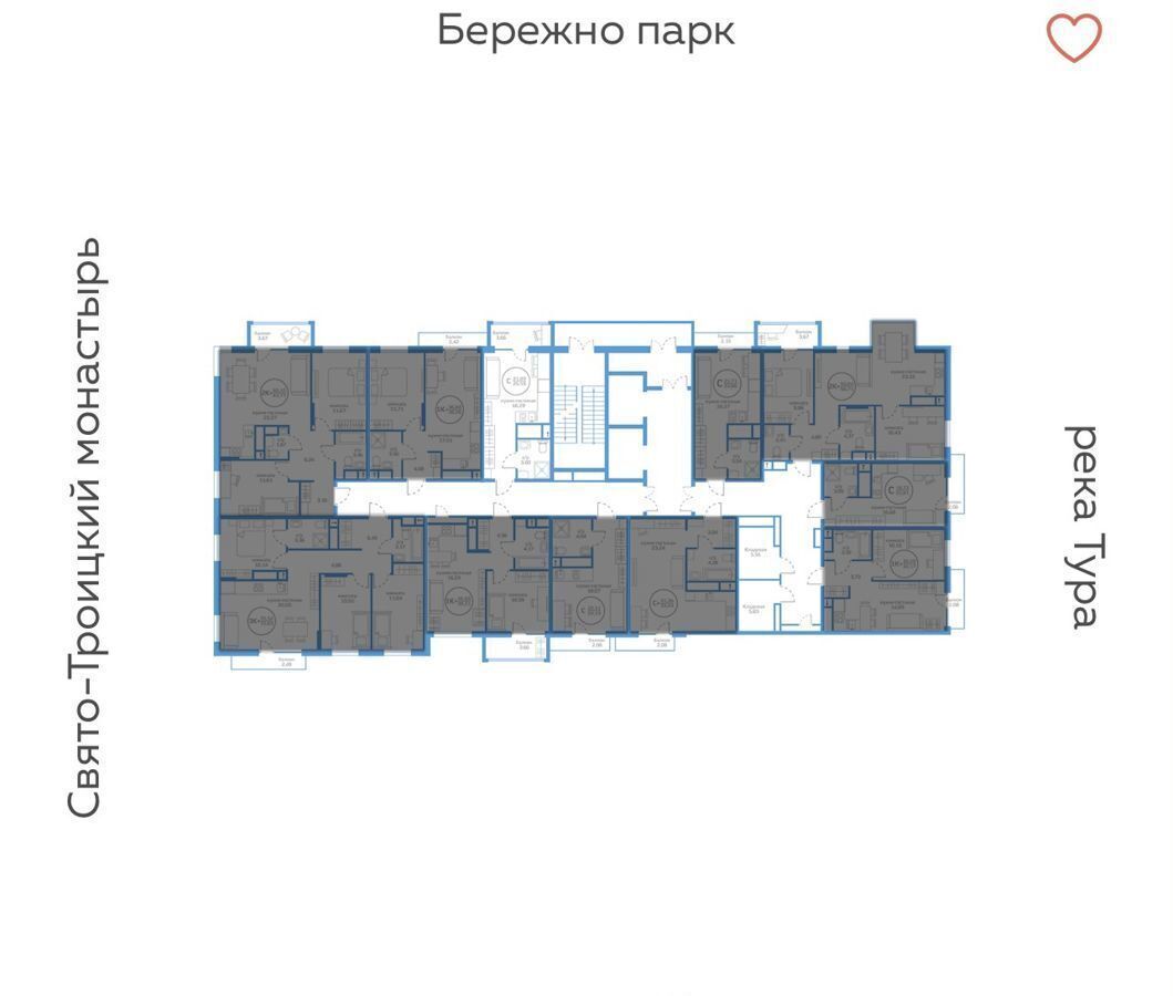 квартира г Тюмень р-н Калининский ЖК Меридиан Запад Калининский административный округ фото 2