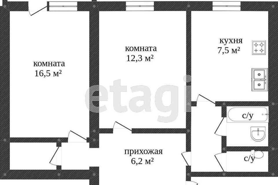 квартира г Кострома ул Костромская 94а городской округ Кострома фото 9