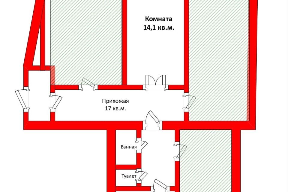 комната г Санкт-Петербург ул Седова 19 Невский район фото 1