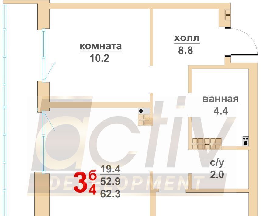 квартира г Верхняя Пышма ул Красноармейская 11 Проспект Космонавтов фото 1