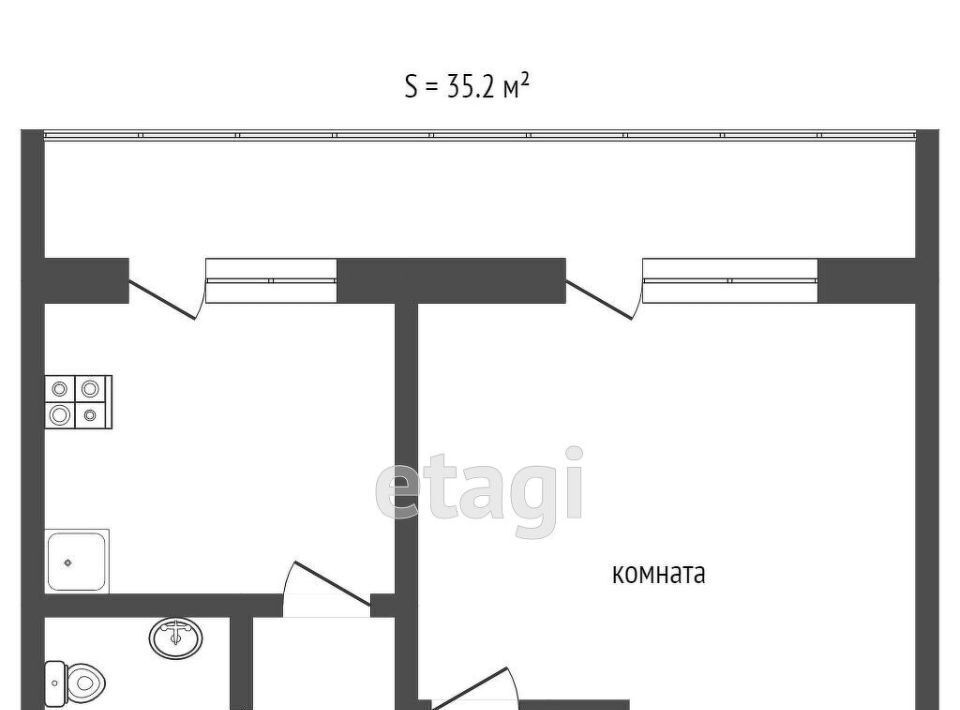 квартира г Челябинск р-н Центральный ул Братьев Кашириных 162 фото 25