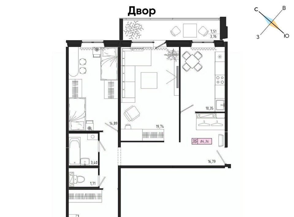 квартира г Томск р-н Октябрьский тракт Иркутский 185б фото 1