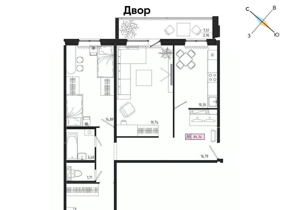 квартира г Томск р-н Октябрьский тракт Иркутский 185б фото 1