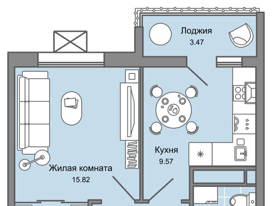 квартира г Ульяновск р-н Заволжский Новый Город 10-й кв-л, Улла жилой комплекс фото 1