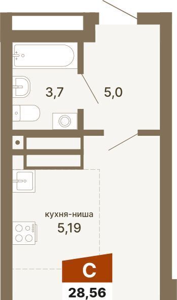 квартира г Екатеринбург Геологическая ул Волгоградская 197к/2 фото 1