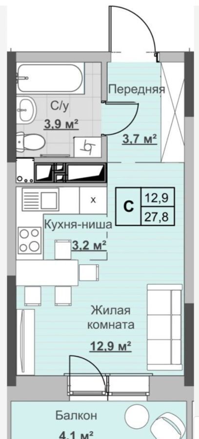 квартира г Ижевск р-н Первомайский Ипподромный фото 1