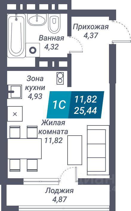 квартира г Новосибирск р-н Дзержинский ул Королева 17а фото 2