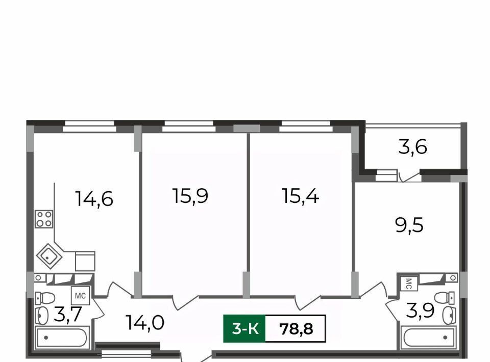 квартира г Владимир р-н Октябрьский б-р Сталинградский 7 фото 1