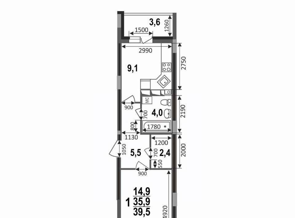 квартира г Владимир р-н Октябрьский б-р Сталинградский 7 фото 4